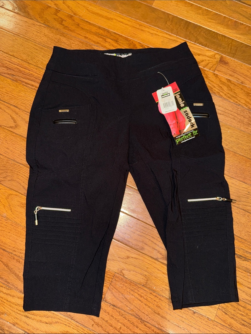 jamie sadock Black (only) Capris with Zipper Accents - NWT